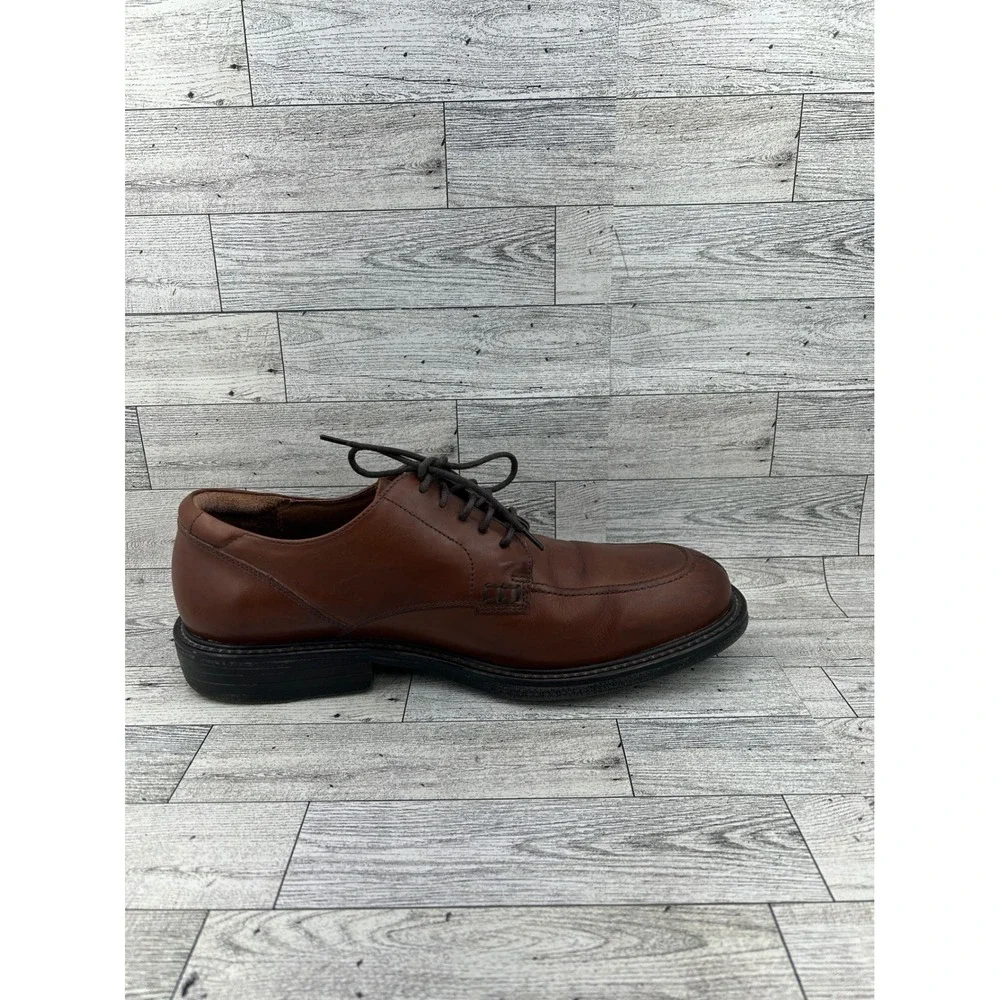 Florsheim Comfortech Men Brown Leather Split Toe Oxford Dress Shoes Sz 11M